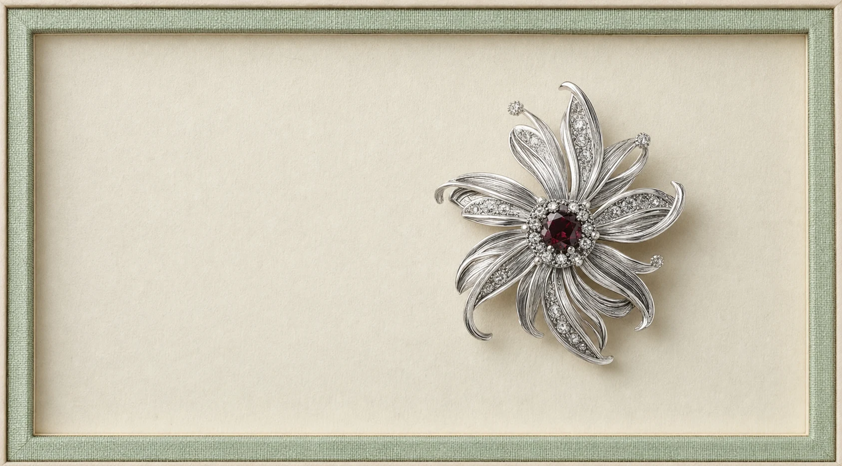 A PARVIC silver floral brooch presented as a future heirloom
